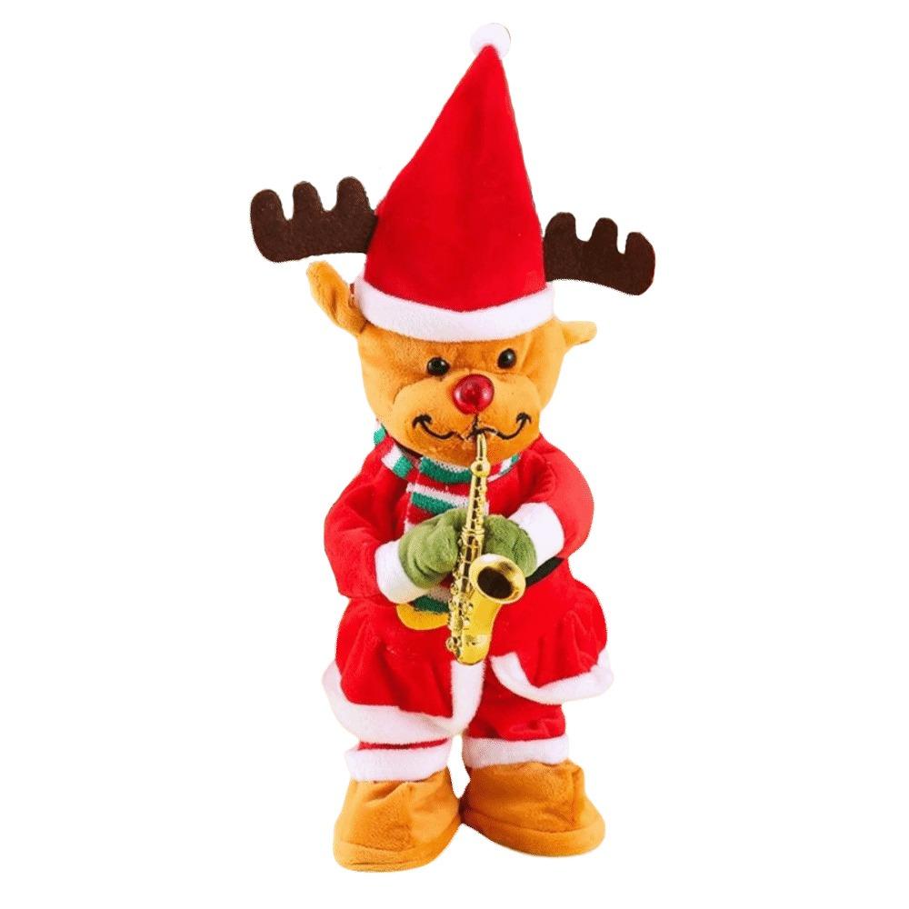 Snowman Elk 35cm Size Electric Dancing Christmas Tree Swinging Glowing Christmas Singing Funny Gifts