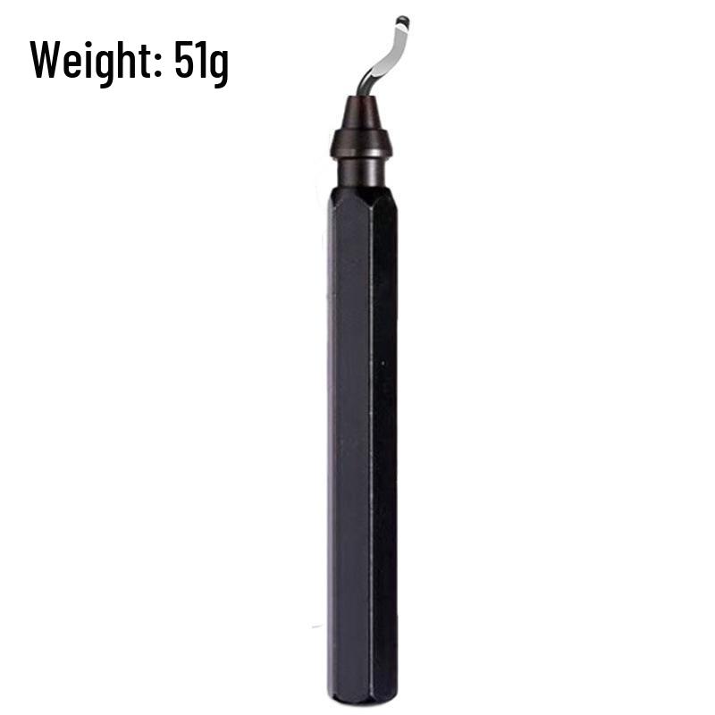 Handheld Metal & Plastic Deburring Tool with Scraper and Trimming Knife