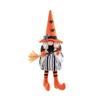 2025 Halloween Long Legs with Broom Dwarf Doll Creative Faceless Doll Home Decoration Desktop Ornaments