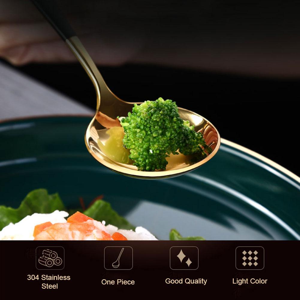 Stainless Steel Soup Spoon Home Use Rounded Spoon for Restaurant Household Kitchen Use