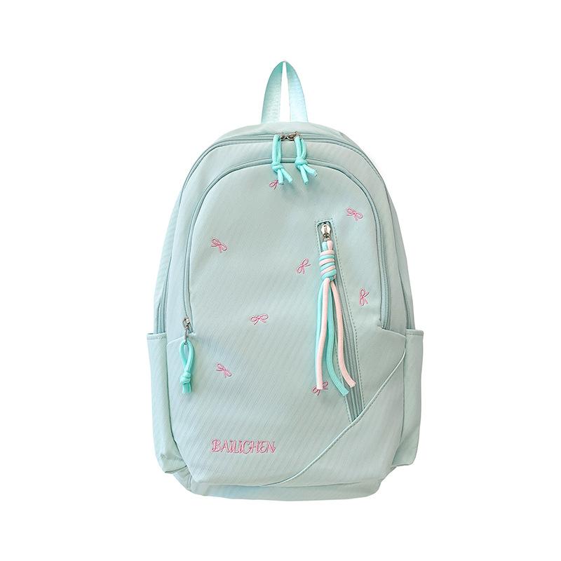 School Bag New Japanese Style INS High-value Fresh and Sweet Candy-colored Bow Backpack, Lightweight Backpack for Middle and High School Students