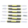 Lot de 6 spudgers métalliques à double extrémité pour réparation de téléphone portable et ordinateur portable