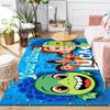 Custom 1Pc Luca Cartoon Sea Monster Characters Printed Flannel Rug Soft Non Slip Carpet for Bedroom Living Room Office Floor Home Decor Xmas Gift Q114