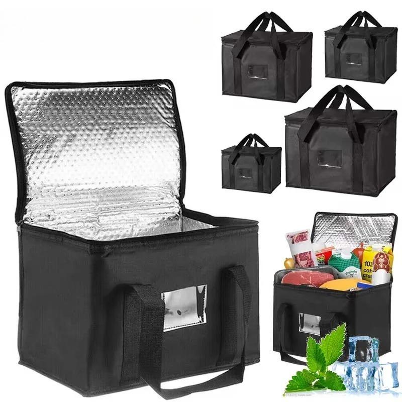 16/28/50/70L Insulated Cooler Bag Large Capacity Thermal Lunch Tote Folding Picnic Leakproof Food Storage Pouch Kid's Organizer