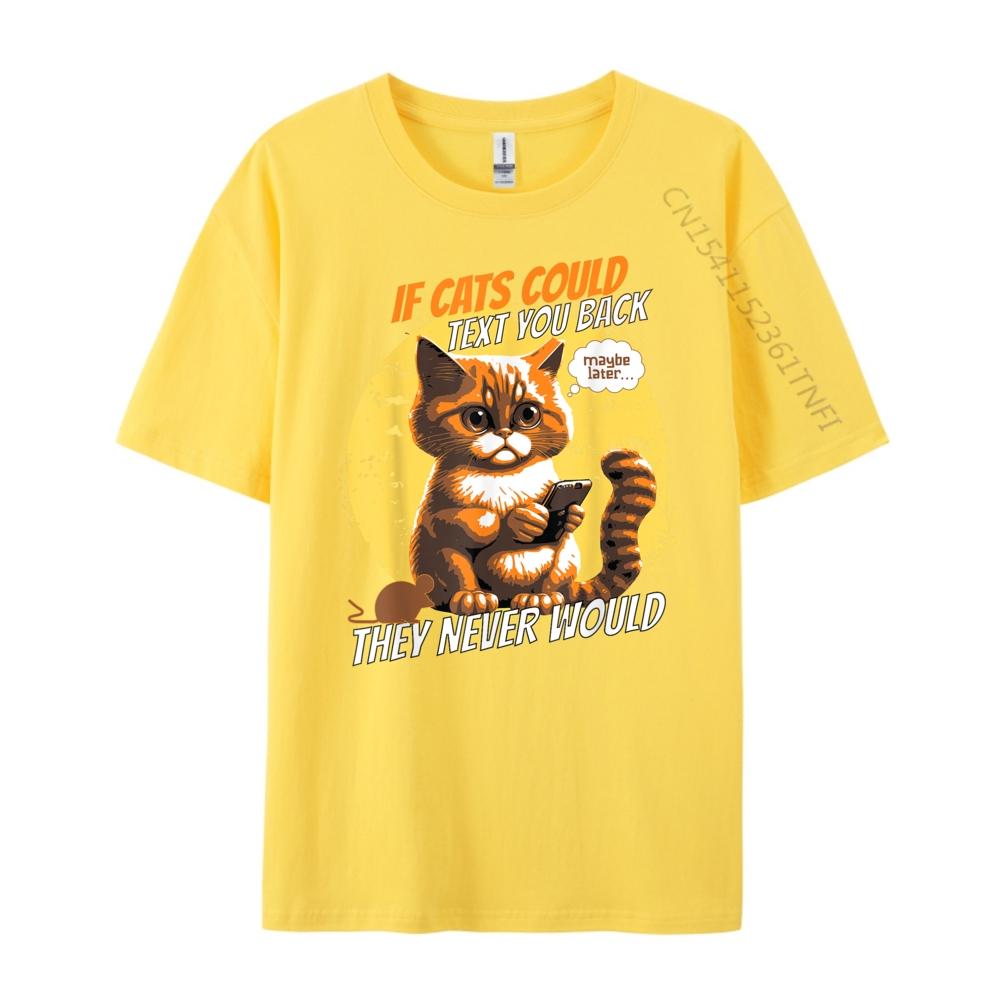 Katzen Telefon Katzen Lol Person Humor Wenn Katzen Texten könnten Handy Grafik T-Shirt Herrenbekleidung 2024 Cinco de Mayo