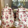 IELGY Women's Strawberry Bear Backpack, Large-capacity Fashion and Versatile Casual Schoolbag