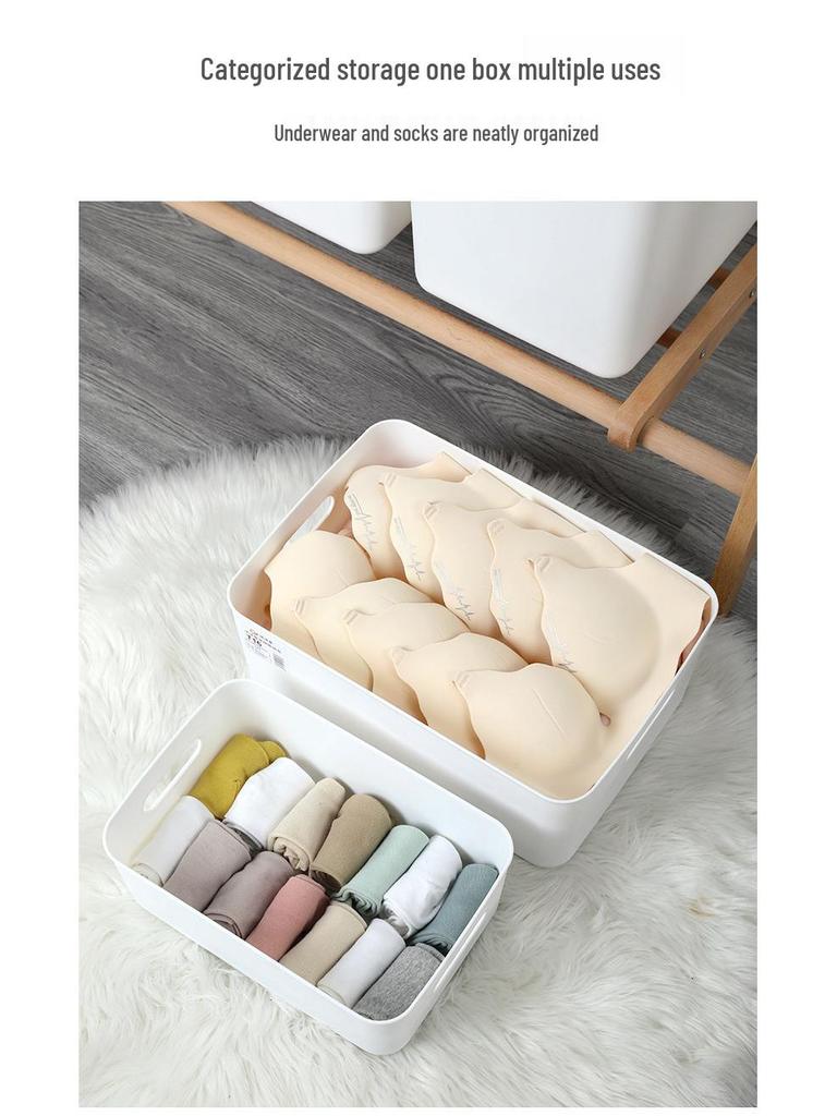 קופסת אחסון אטומה לאבק עם מכסה למשרד, שולחן עבודה, ארון, סלון ומטבח - לארגון