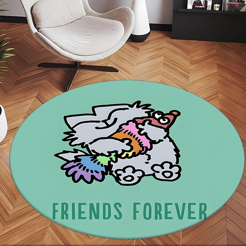 Simon'S Cat (14) Round Office Rug Decorative Floor Rug for Office Bedroom Living Room and Home Space