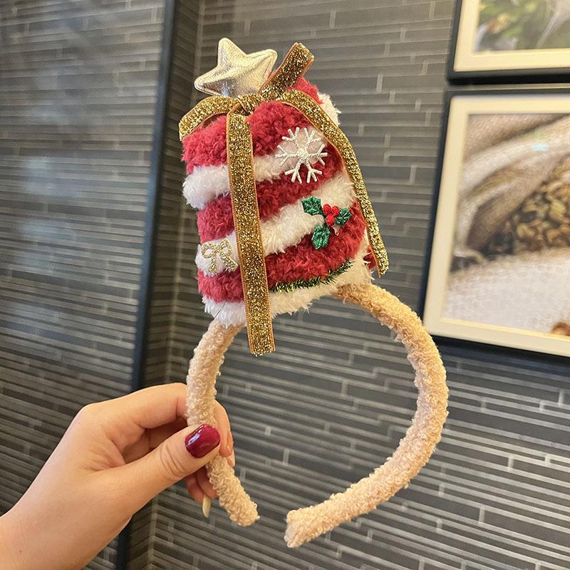 2025 Festive Bow and Hat Hair Accessories for Women and Girls: Christmas Headband & Hair Clip