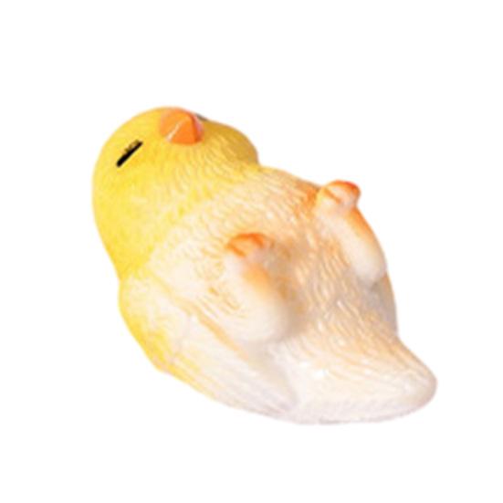 

3Pcs Miniature Parrot Figurines Desktop Ornament Adorable Resin Bird Decor for Fairy Gardens & Terrariums D