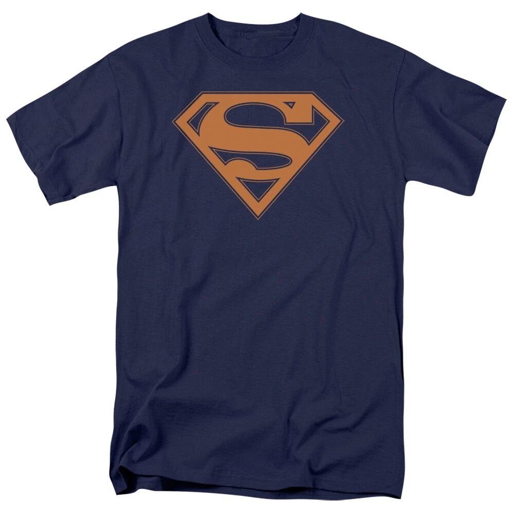 Superman  Navy & Orange Shield  T-Shirt - Regular or Tank - to 5X S