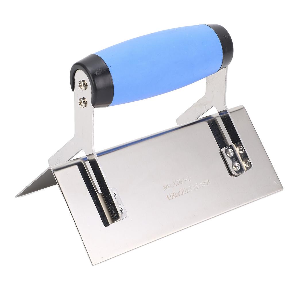 External Corner Trowel 90 Degree Right Angle Stainless Steel Plaster Concrete Finishing Tool for Wall Floor Projects