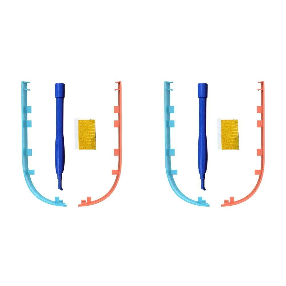 1-3Pairs Blue Red Decorative Side Strips Joystick Joy-Con Cover for Nintendo Switch 2 (2025 8inch) Replacement Decorative Strips