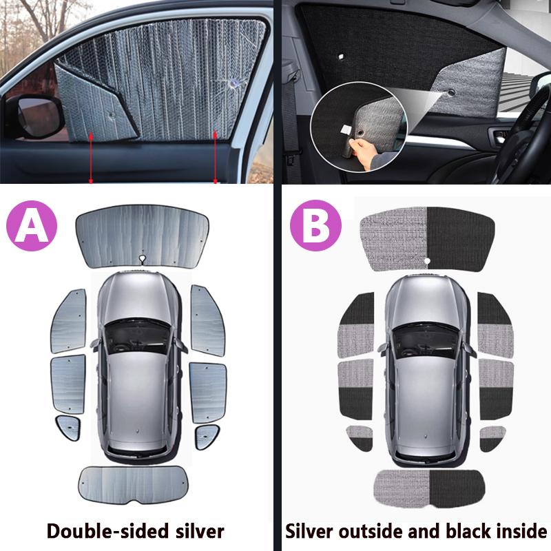 Car Sunshade For Toyota Land Cruiser Prado 120 J120 MK3 2003~2009 LC120 FJ120 Sunscreen Window Visor Cover Auto Accessories 2005