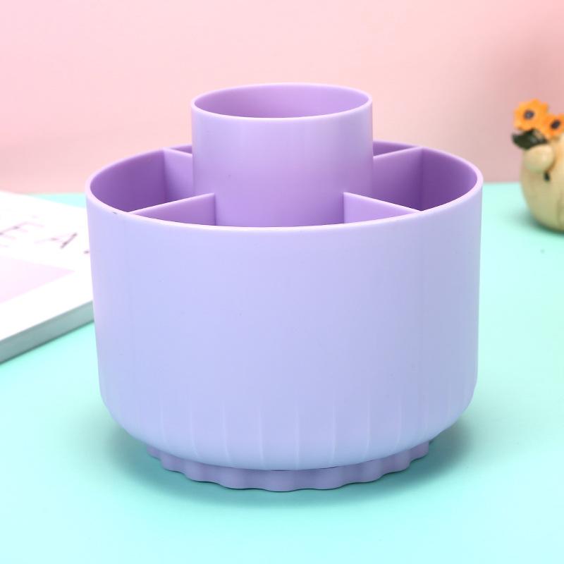 INS-Style Rotating Pen Holder for Students - Large-Capacity Creative Storage Box with High Aesthetics for Desktop