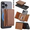 Magnetic Wallet Case for iPhone 17 Pro Max Air 16 Plus 15 14 13 12 Anti-theft Brush Purse Card Holder Flip Leather Cover
