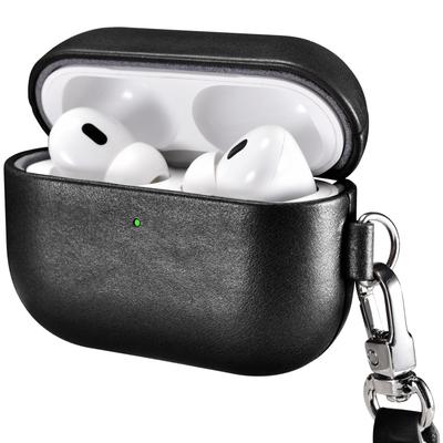 Genuine Leather Case for AirPods Pro 3 (September 2025 Release Only) - Shockproof, Drop-Resistant, Detachable, Full Protection, Wireless Charging Comp