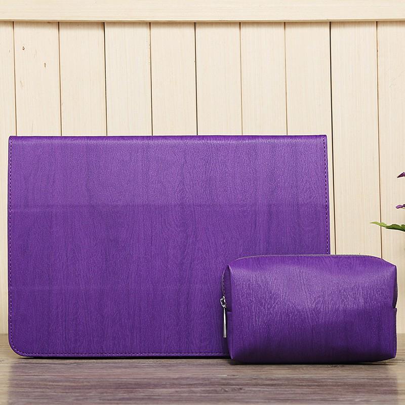 Slim TPU Laptop Sleeve Case MacBook Air 13 Inch Pro Shockproof Wood Grain Design
