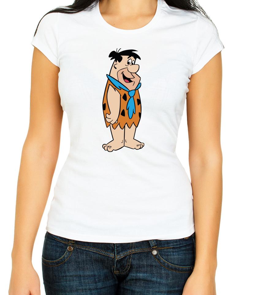 

The Flintstones characters White / Black Women s 3/4 Short Sleeve T-Shirt L007 S