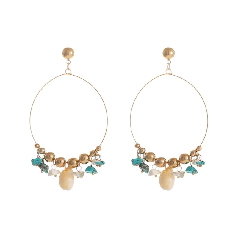 

Stylish Tassels Earrings Stone Beads Earrings Vintage Aesthetic Earrings Suitable for Matching Unique and Elegant Look 1