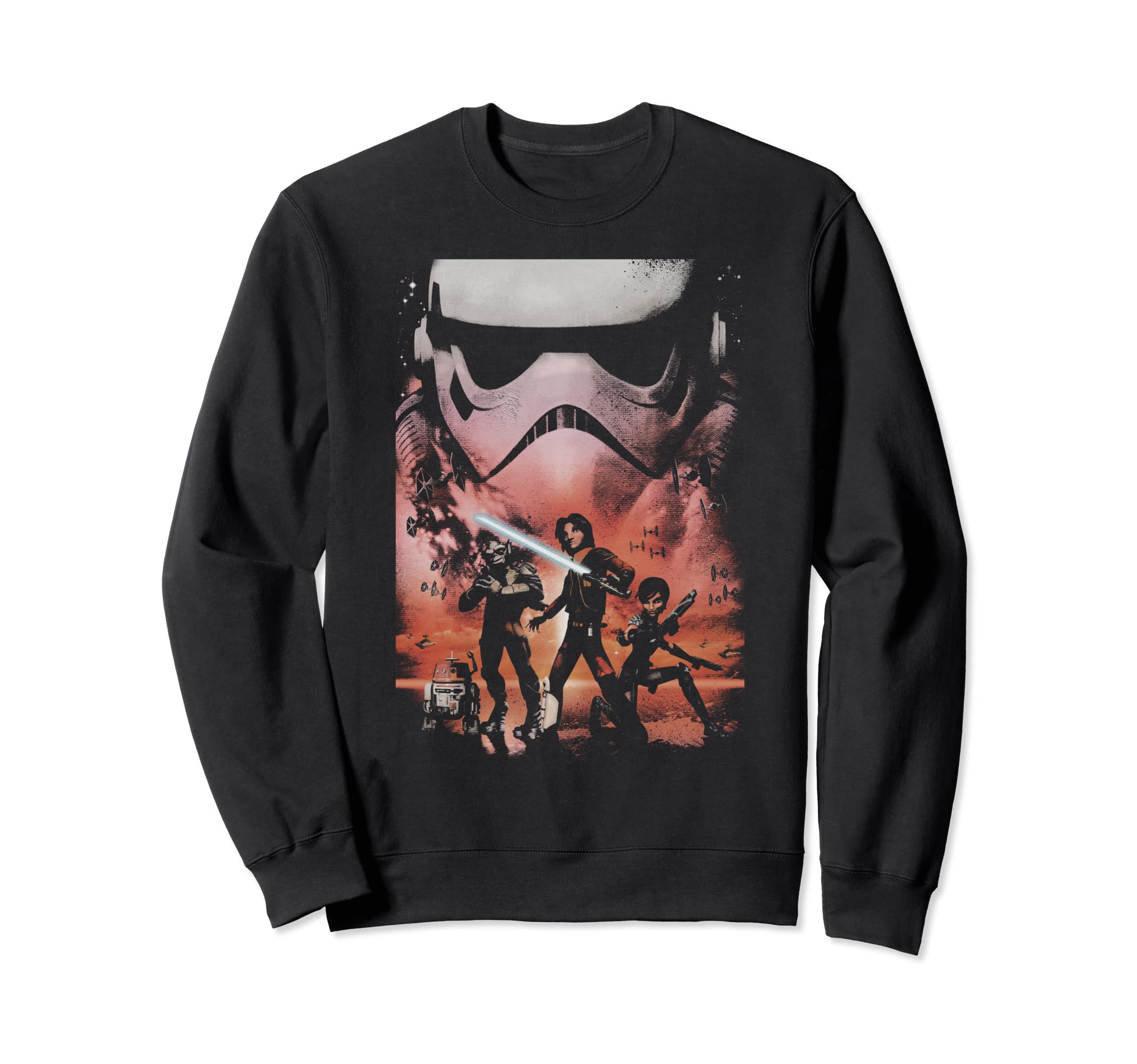 Star Wars Rebels Ghost Crew Ezra Sabine Zeb Chopper Sweatshirt 6690₽