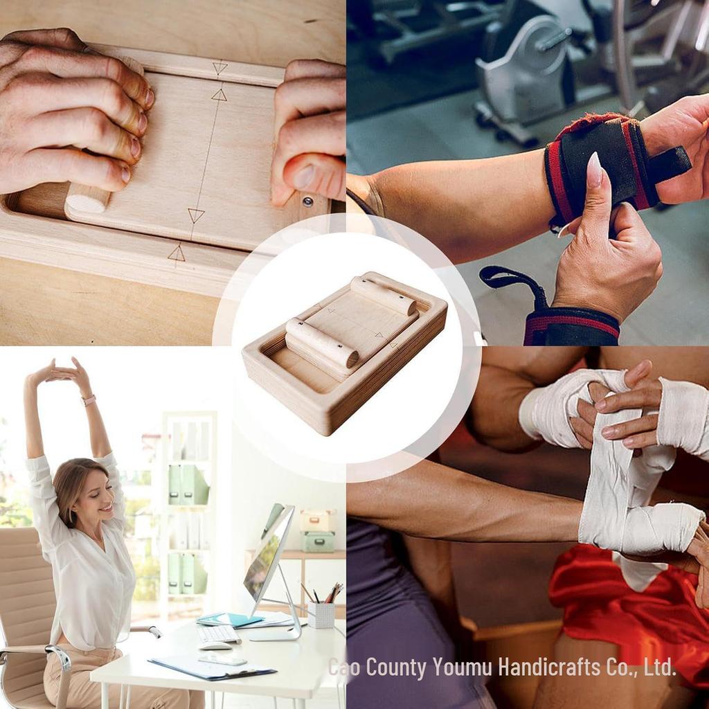 Wooden Finger & Wrist Strength Trainer for Arm Wrestling & Rock Climbing Competition