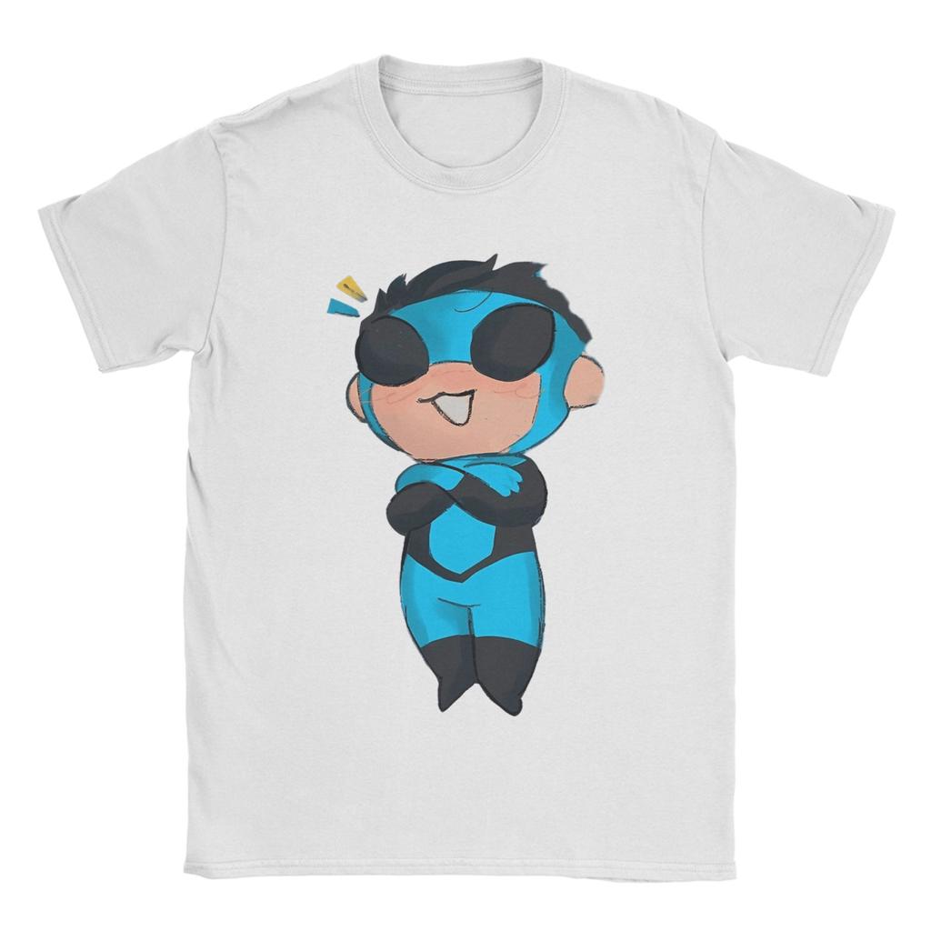 Invincible Chibi OmniUnisex Unisex T Shirt Novelty Tee Shirt Short Sleeve Round Neck TShirt Pure Cotton XL Clothes