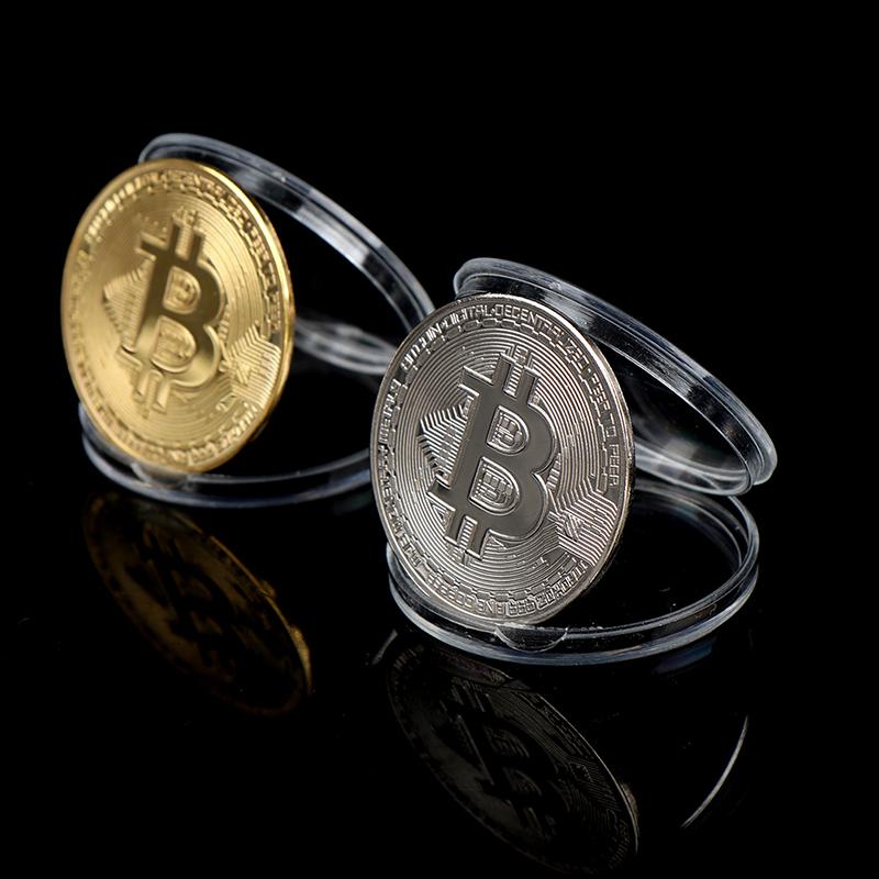 Creative Souvenir Plated Bitcoin Collectible Great Gift Bit Coin Art Collection