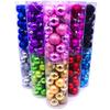 Vergulde Kerstballenset: Mat, Glanzend & Glitter, 3cm/4cm/6cm/8cm, Pak van 24
