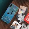 Cartoon Animal Black Cat Oil Painting Phone Case For IPhone 16 15 14 13 12 Mini 11 Pro XS Max X XR SE 6 7 8 Plus Silicone Cover
