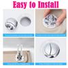 1pc ABS Toilet Water Tank Button Round Valve Toilet Flusher Dual Push Flushing Button  Closestool