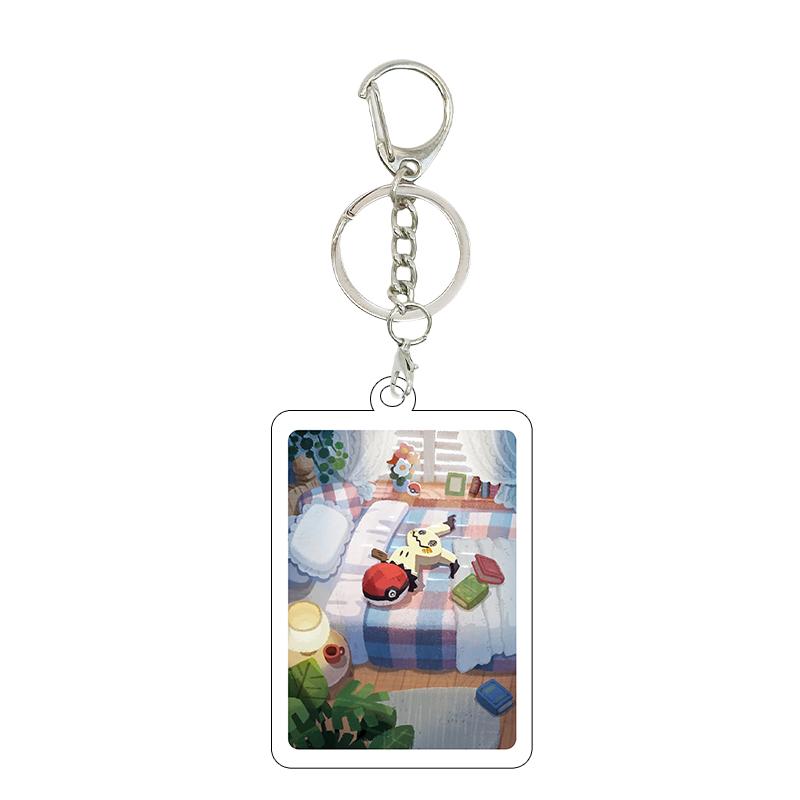 1pc Anime Charizard Mewtwo Gardevoir Cartoon Cool Game Characters Self Made Acrylic Keychain 5cm Pendant Decor Gifts Wholesale