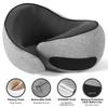 Travel Neck Pillow Memory Foam U-shaped Pillow Neck Pillows for Traveling Portable with Organizer bag Noon Break Sleep Pillows