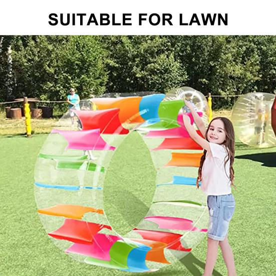 Colorful Inflatable Water Wheel Pool Float Waterproof PVC Giant Roller Float Summer Children Swimming Pools Toy