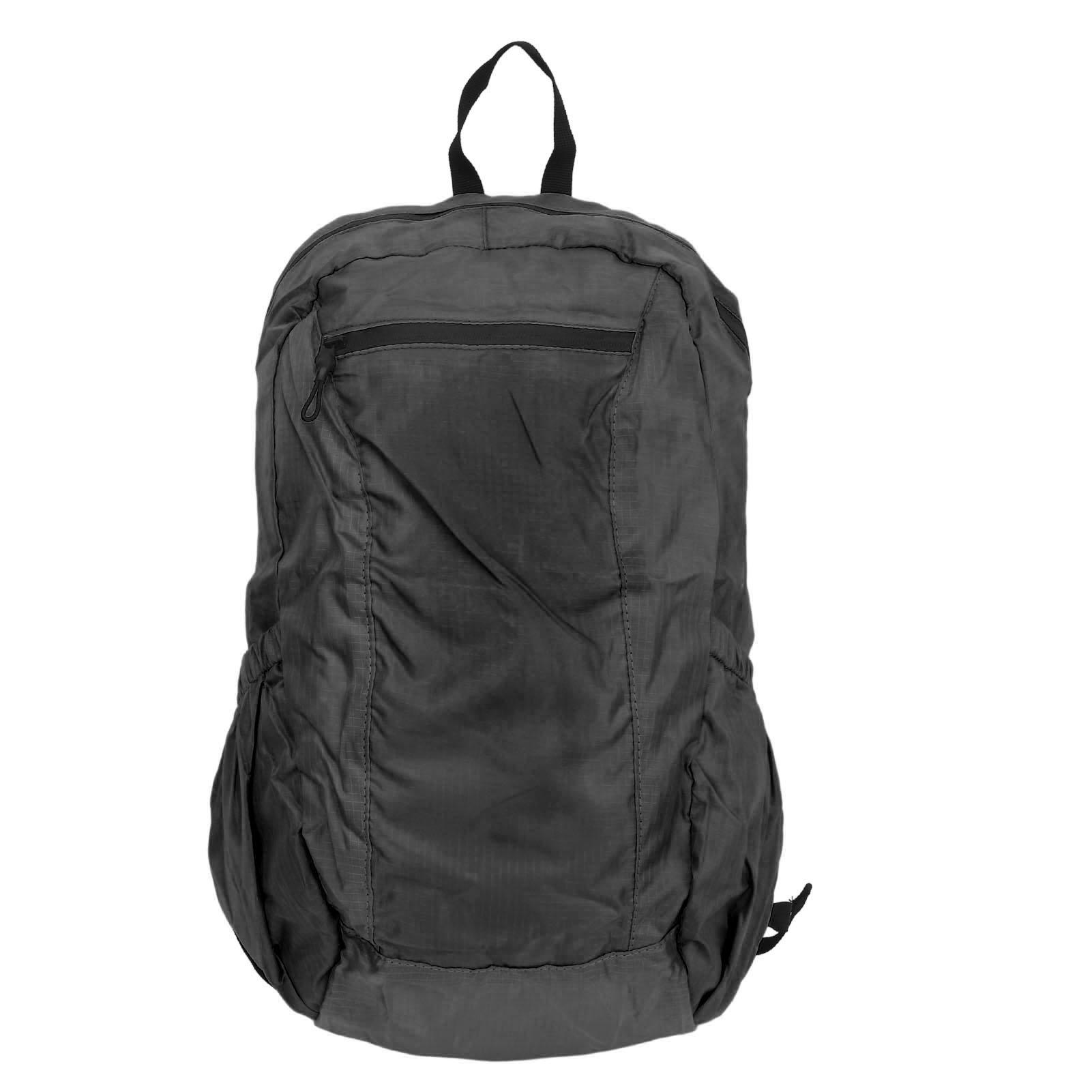 Cosyhome Black Packable Backpack Oxford Cloth 20L Foldable Waterproof Lightweight Multifunctional Hiking Daypack For Camping Traveling