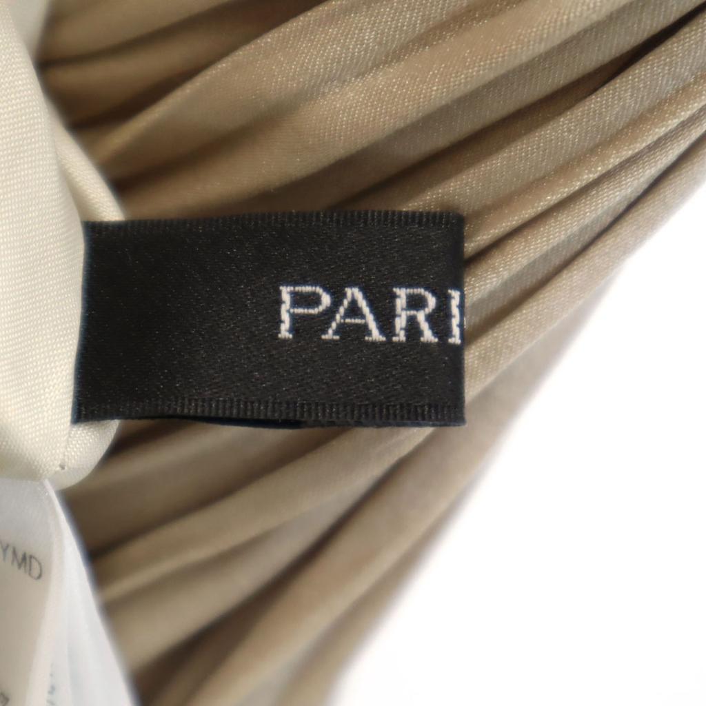 PARIGOT made in Japan Maxi length Pleated skirt F gold Waist rubber Women Used