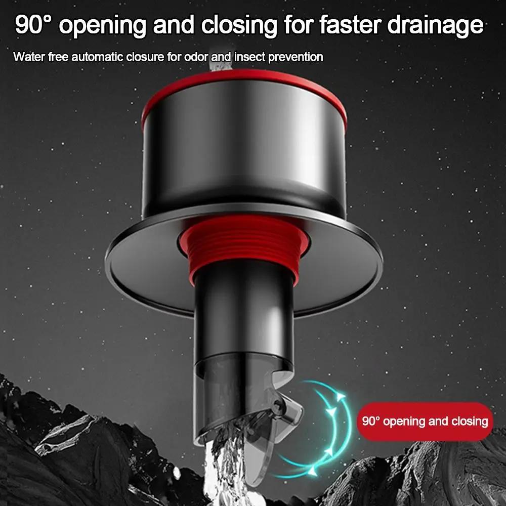 Multifunctional Kitchen Basin Sewer Floor Drain Anti Odor Bathroom Accessories Stainless Steel Drain Pipe Adapter Sealing Ring