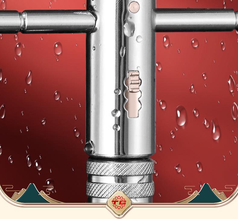 Tiangong Adjustable Ratchet Tap Wrench Set