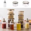 Portable Seasoning Squeeze Bottles for Jam Sauces and Barbecue Seasonings Airtight Lids Kitchen Storage Organizer Accessories