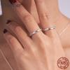 925 Sterling Silver Twisted Vine Cubic Zirconia Eternity Band Wedding Band Ring for Women 3 Colors