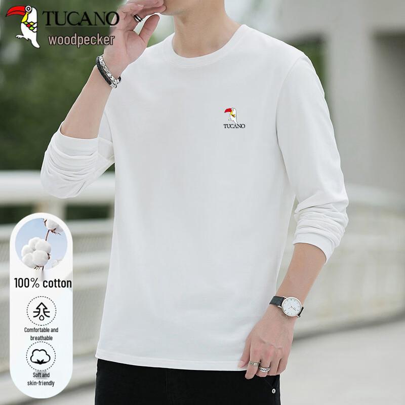 TUCANO Men s Logo Print Crew Neck T-Shirt 4XL