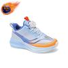 Boys' Winter 2025 Fleece-Lined Leather Running Shoes for Medium & Large Children, Warm Sports Cotton Shoes