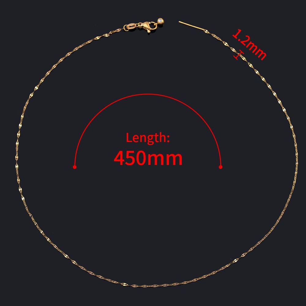 1pc Stainless Steel Semi-finished Link Chain Lobster Clasp Adjustable Stick with Silicon Bead Necklace Parts Jewelry Making