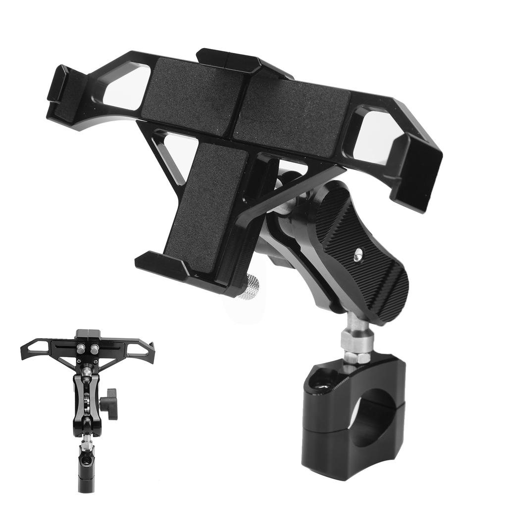 Universal Motorcycle Phone Holder for 22mm Handlebar 360 Degrees Rotatable Phone Mount Bracket