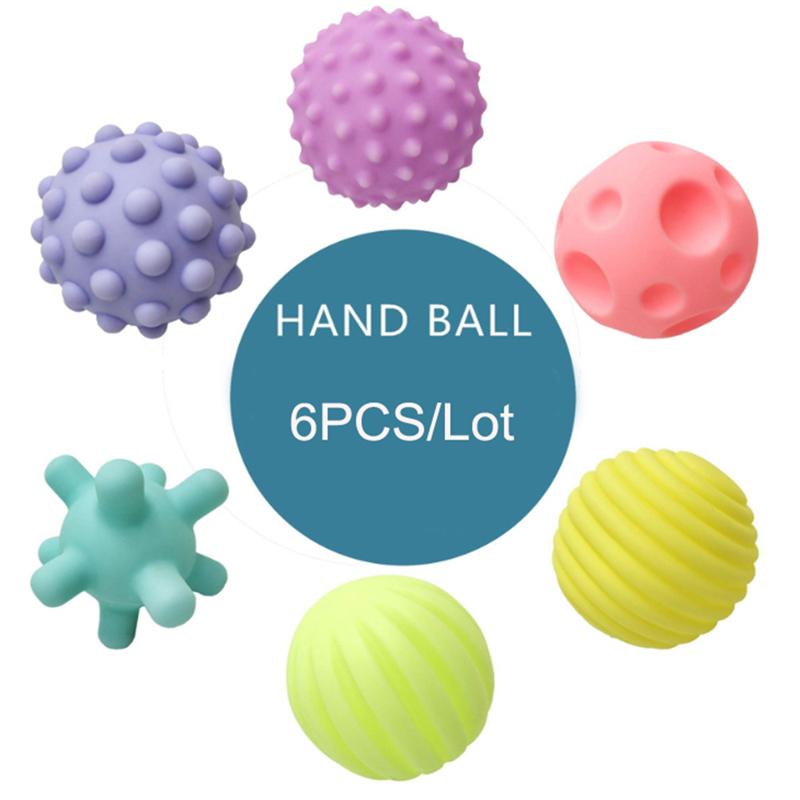 Sensory Balls Infant Toy Rattles Toy Textured Hand Touch Grasp Massage Ball Infant Senses Development Playthings Designed For Babies 0 12 M Games