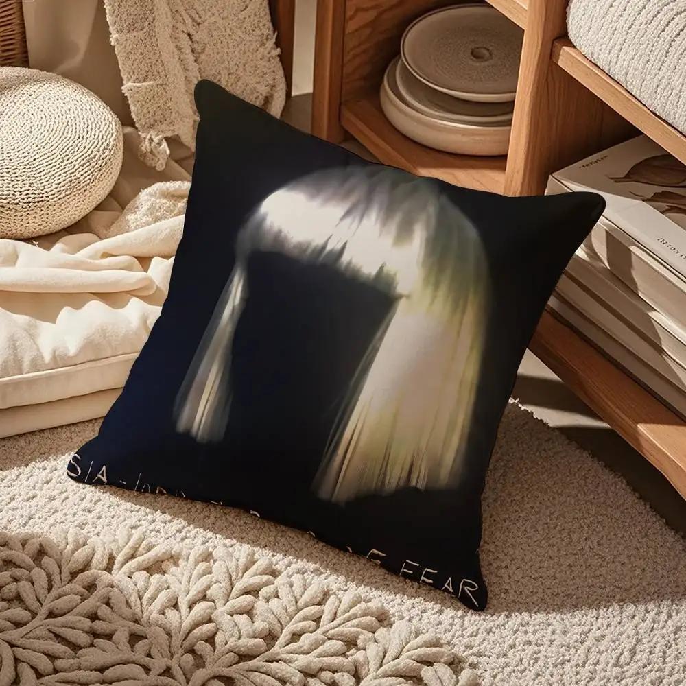 Fun Hot Singer S-Sia Pillow Case Comfort Sofa Bed Silky Elegant Invisible Zipper Custom Decorative Cushion Cover