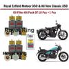 Royal Enfield New Classic & Meteor 350 "Oil Filter Pack of 10 + 1 Free