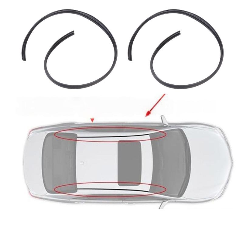 Universal Roof Rack Channel Seal Flexible Rubber Strips Waterproof For Sedans Crossovers And Family Vehicles