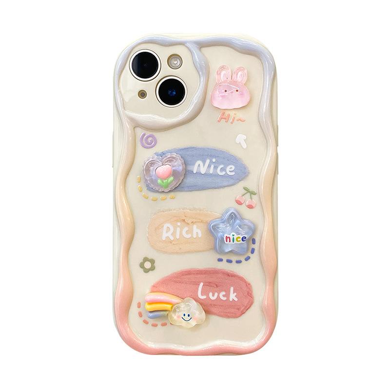 Applicable To Opporeno11/10/9pro+ Mobile Phone Case A97/93 Three-dimensional Doll Chain Cute Silicone Anti-fall