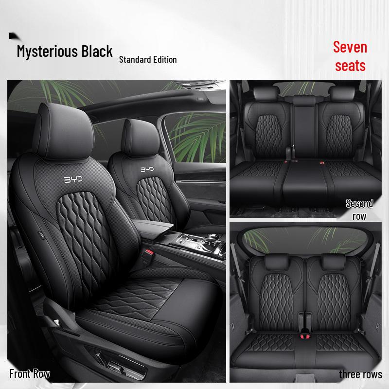 BYD Tang Full Leather Car Seat Cushion: Fits 5, 6, 7-Seater Models